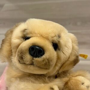 Steiff Stuffed Animal Dog Golden Retriever Hektor
